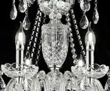 37" In Eilish Silver Crystal 8 - Led Light Chandelier | Home Elegance USA