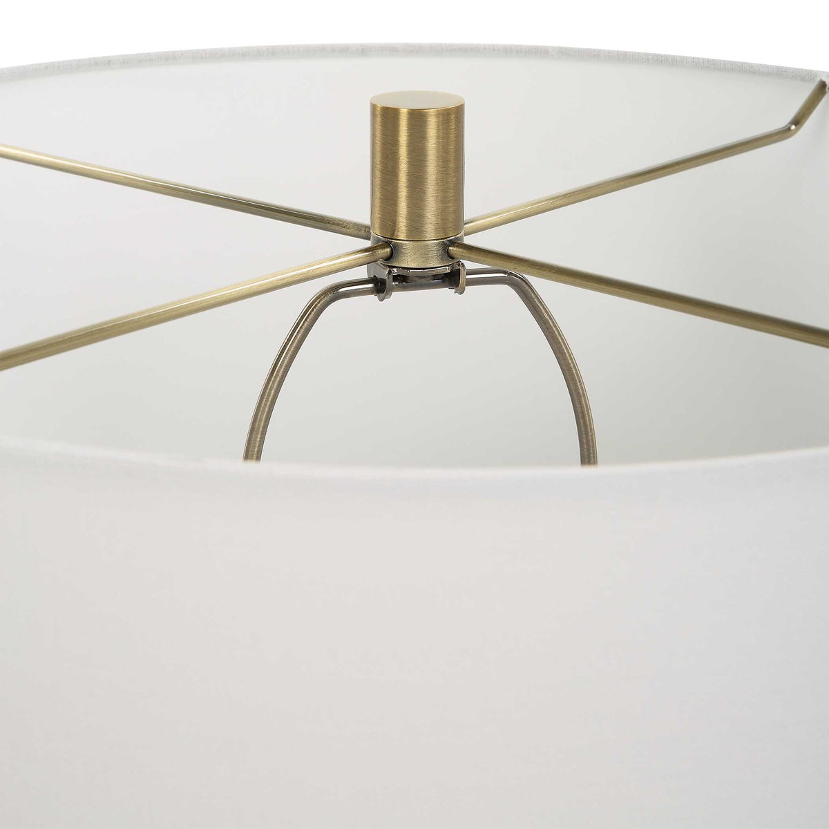 Caviar Table Lamp - Black / White by Uttermost - View 6