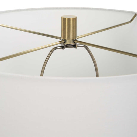 Caviar Table Lamp - Black / White by Uttermost - View 6