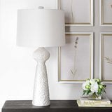 Sonata Textured Table Lamp - White by Uttermost - View 3