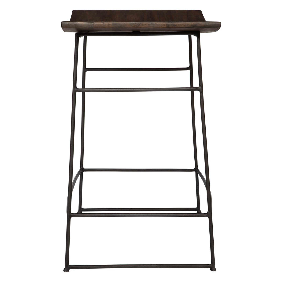 Thura Counter Stool Walnut - Dark Brown by Uttermost - View 4