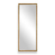 Kampar Full Length Rattan Tall Mirror - Gold by Uttermost - View 1