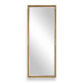 Kampar Full Length Rattan Tall Mirror - Gold by Uttermost - View 1