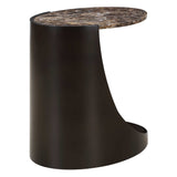 Welling Modern Metal Side Table - Black / Dark Brown by Uttermost - View 7
