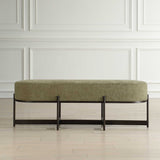 Merino Fabric Bench Moss - Green by Uttermost - View 3