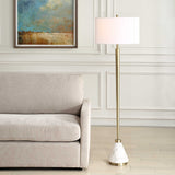 Curran Tapered Metal Floor Lamp - White by Uttermost - View 2