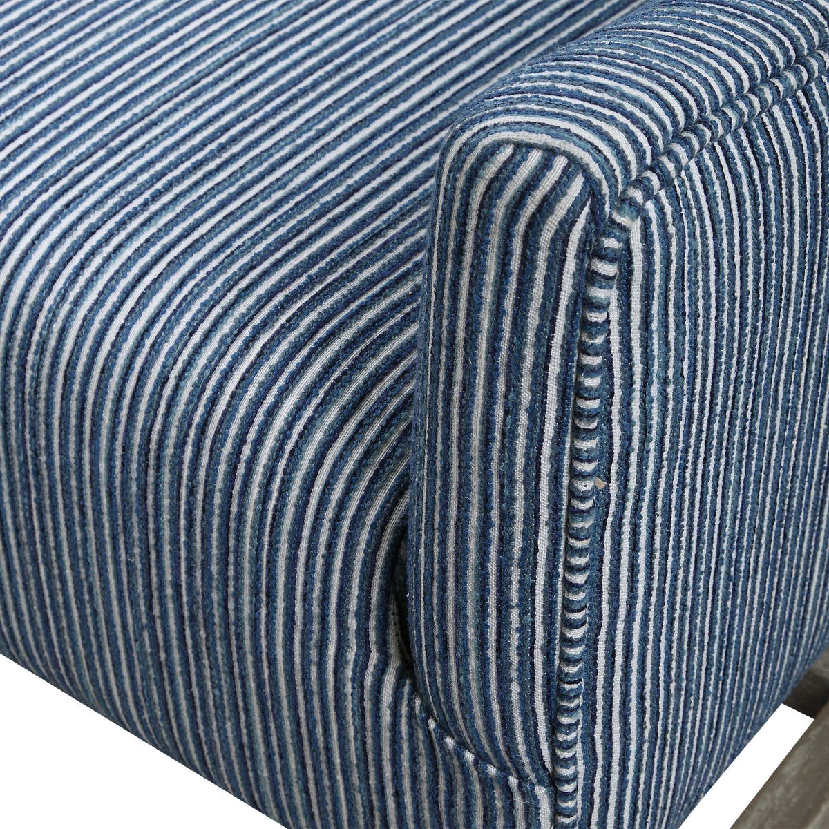Galiot Wingback Accent Chair - Blue / White by Uttermost - View 7