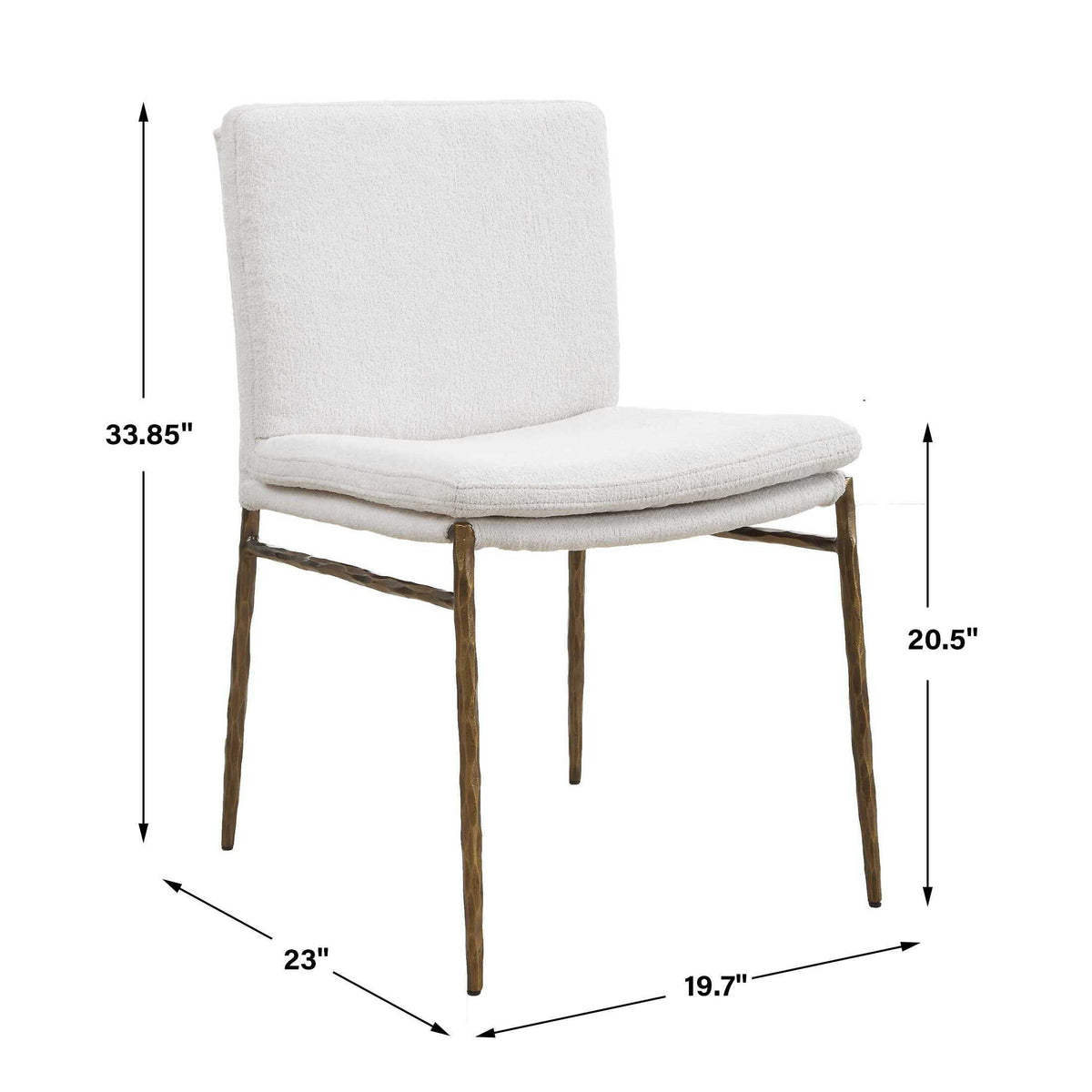 Ascend Dining Chair - White by Uttermost - View 9