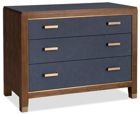 Melange Gene Accent Drawer Chest - Dark Brown / Blue by Hooker Furniture - View 1