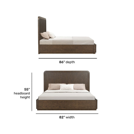 Athens King Panel Bed - Brown | Flexsteel