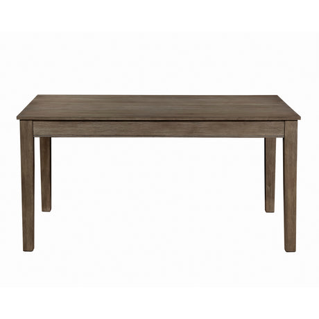 Country Casual Styling 5pc Dining Set Dining Table with Drawers and 4x Side Chairs Wire Brushed Brown Finish Wooden Furniture - sold by Home Elegance USA