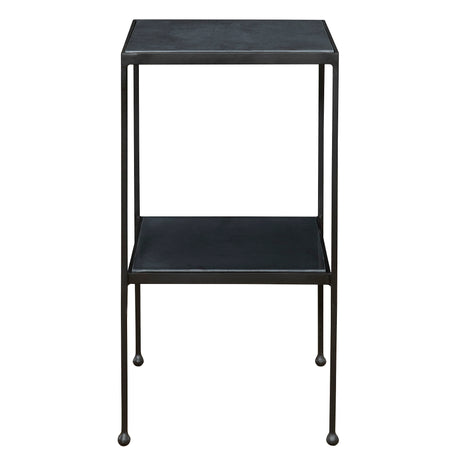 Sherwood Square Marble Accent Table - Black by Uttermost - View 1
