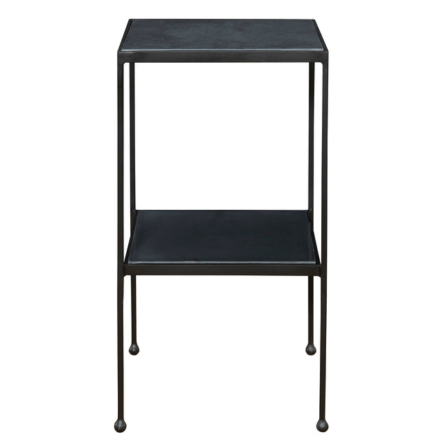 Sherwood Square Marble Accent Table - Black by Uttermost - View 1