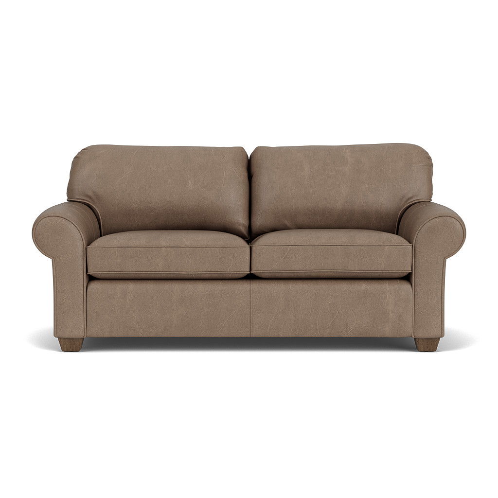 Thornton Leather Two-Cushion Sofa | Flexsteel