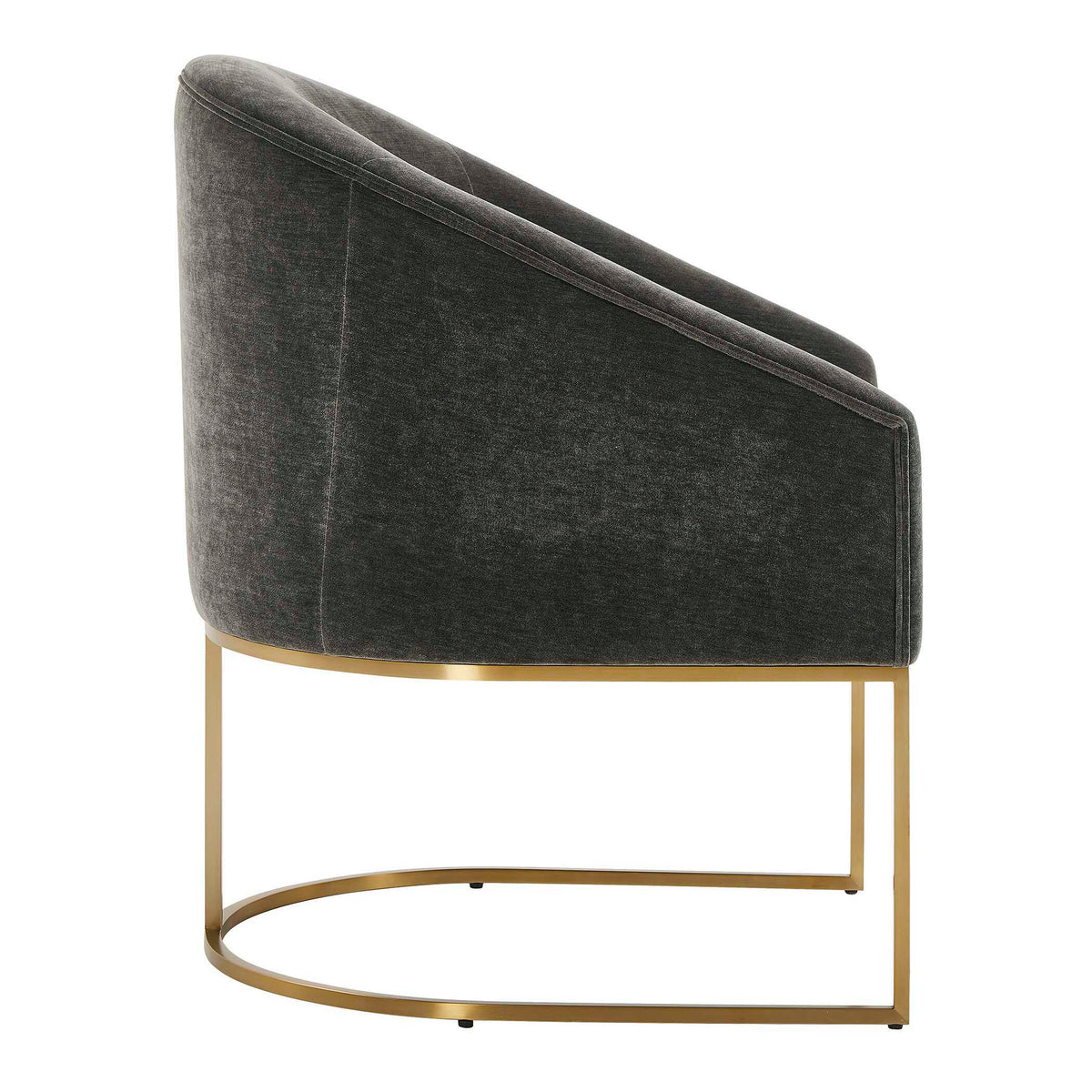Hanni Dining Chair Charcoal / Gold - Dark Gray / Gold by Uttermost - View 5