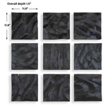 Malosi Wood Wall Decor (Set of 9) - Black by Uttermost - View 6