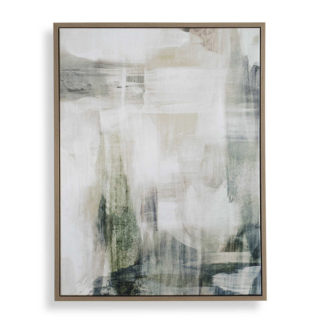Subliminal Drift Framed Modern Art - Green / White by Uttermost - View 1