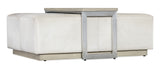 Melange Bridged Coffee Table - Beige / Silver by Hooker Furniture - View 1