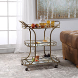 Stassi Serving Cart - Gold by Uttermost - View 2