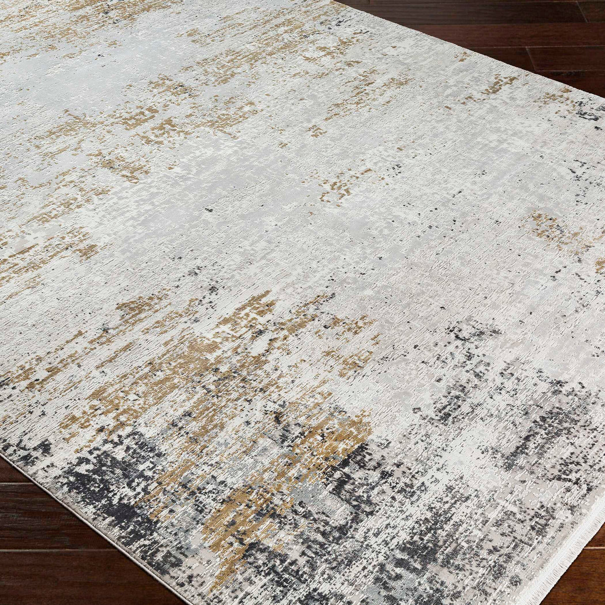 Ulen Abstract 7.5 X 11 Rug - Light Gray by Uttermost - View 3