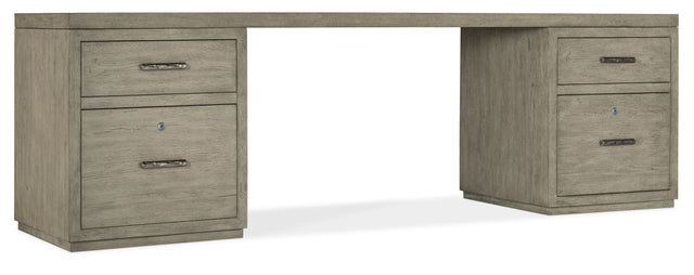 Linville Falls 96" Desk With Two Files - Gray by Hooker Furniture - View 1