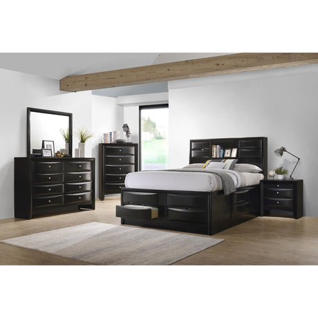 Isabel Black 5-piece Storage Bedroom Set - sold by Home Elegance USA