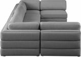 Beckham - Modular Sectional 6 Piece - Gray - Fabric | Home Elegance USA