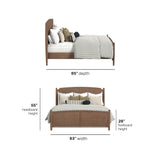 Verona King Panel Bed - Light Brown | Flexsteel