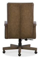 Starling Executive Swivel Tilt Chair - Dark Brown by Hooker Furniture - View 10