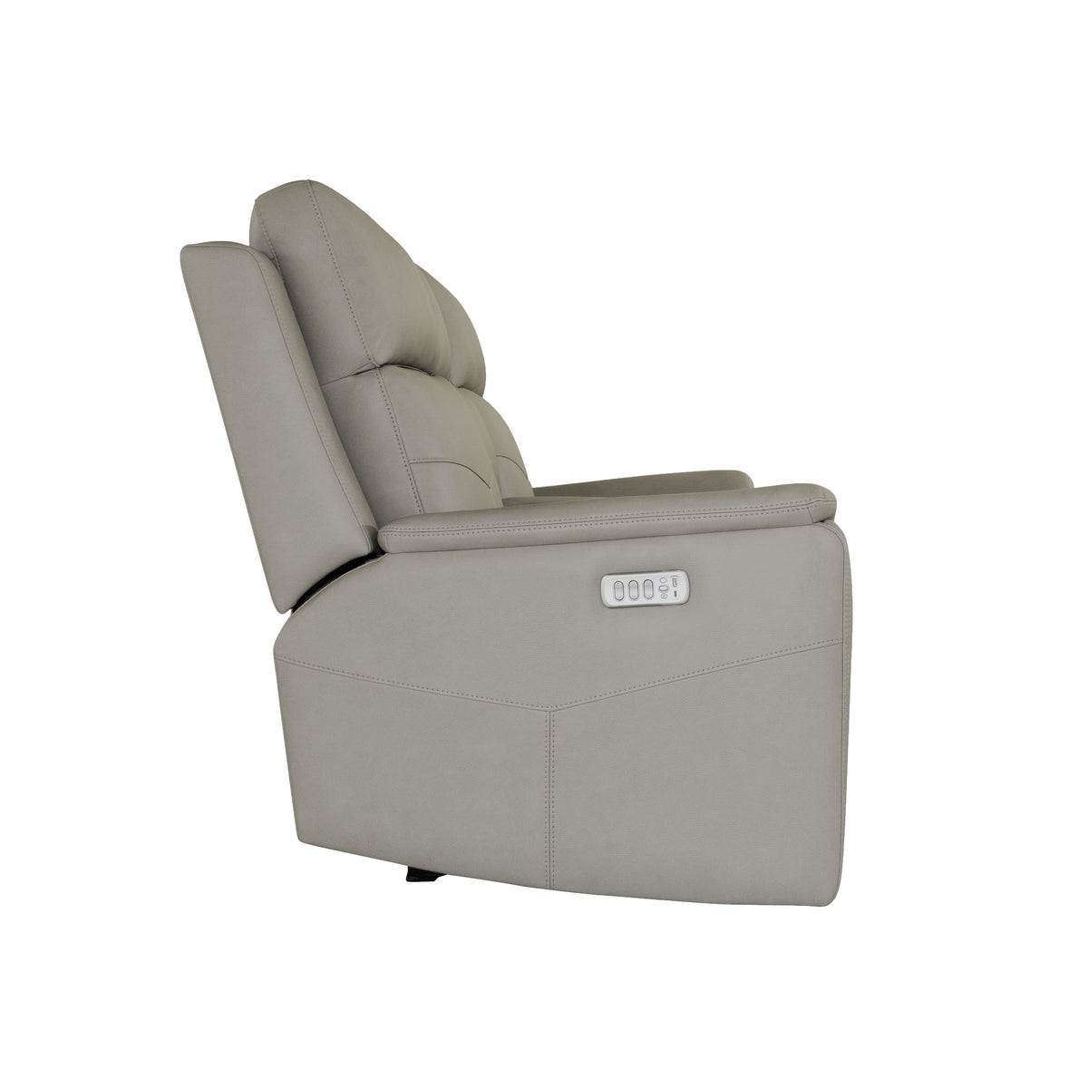 Vernon Power Reclining Loveseat With Console, Power Headrests, Lumbar, Heat & Massage - Dove Gray | Flexsteel