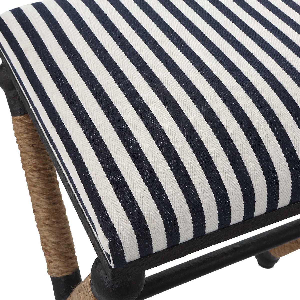 Braddock Backless Counter Stool - Black / White by Uttermost - View 6