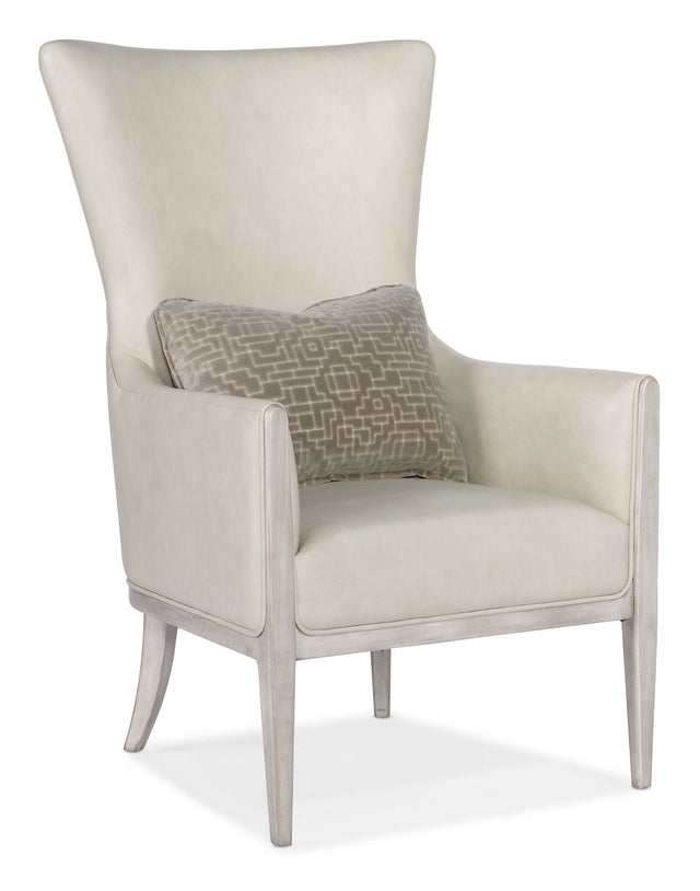 Kyndall Club Chair With Accent Pillow - Beige by Hooker Furniture - View 1