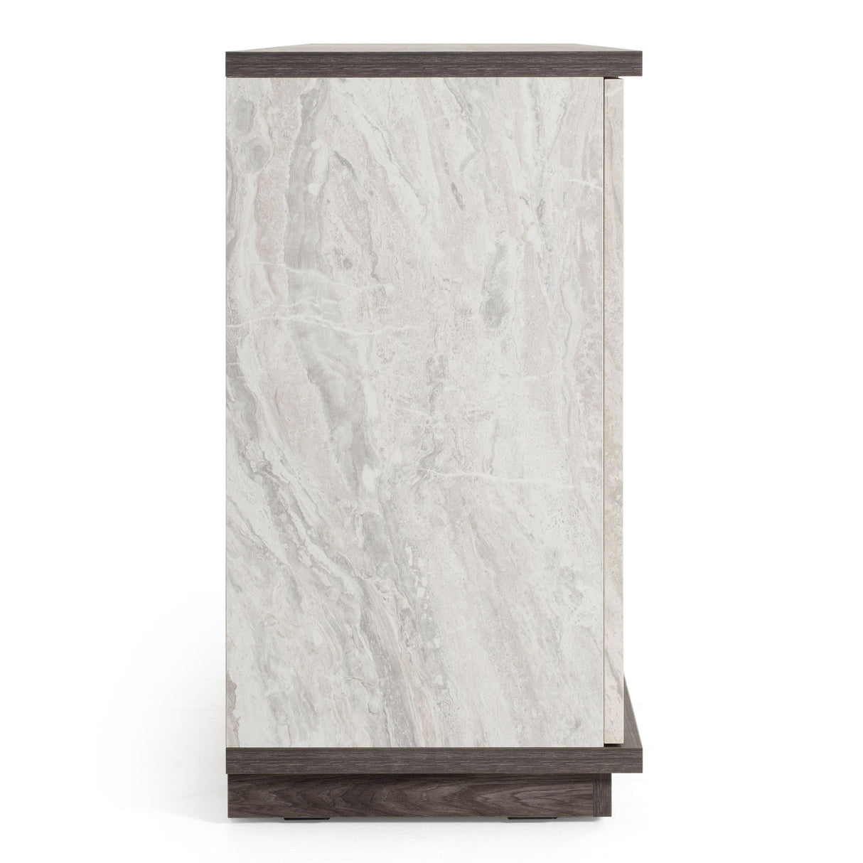 Nova Domus Cairo - Modern Grey Elm and White/Grey Marble Pattern Buffet