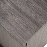 Nova Domus Cairo - Modern Grey Elm and White/Grey Marble Pattern Buffet