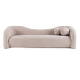 Calico - Contemporary Beige Pebble Fabric 3-Seat Sofa - View Image 1