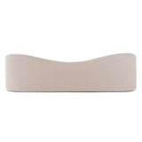 Calico - Contemporary Beige Pebble Fabric 3-Seat Sofa - View Image 1