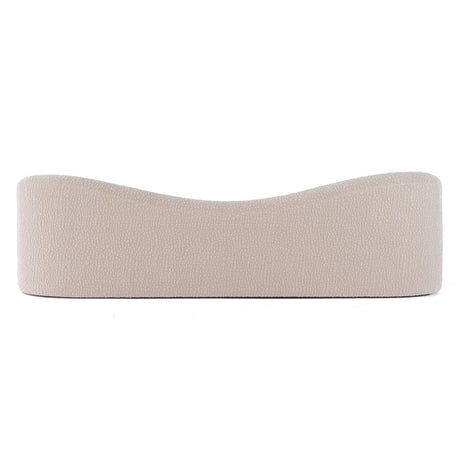 Calico - Contemporary Beige Pebble Fabric 3-Seat Sofa - View Image 1