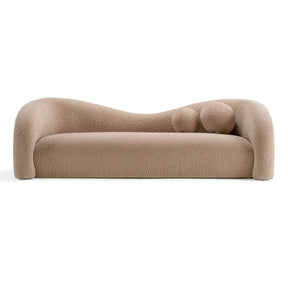 Calico - Contemporary Tan Fabric 3-Seat Sofa - View Image 1