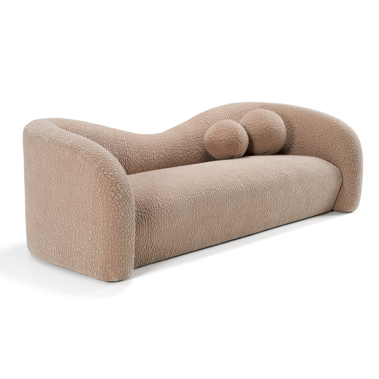 Calico - Contemporary Tan Fabric 4-Seat Sofa - View Image 1