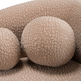 Calico - Contemporary Tan Fabric 4-Seat Sofa - View Image 1