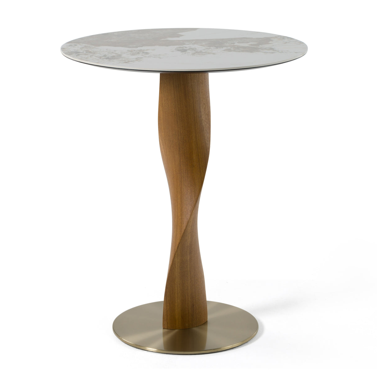 Calvary - Mid-Century Modern Ceramic + Walnut Bar Table - View Image 1