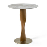 Calvary - Mid-Century Modern Ceramic + Walnut Bar Table - View Image 1