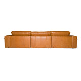 Cambria - Modern Cognac Leather Sofa - View Image 1