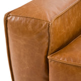 Cambria - Modern Cognac Leather Sofa - View Image 1