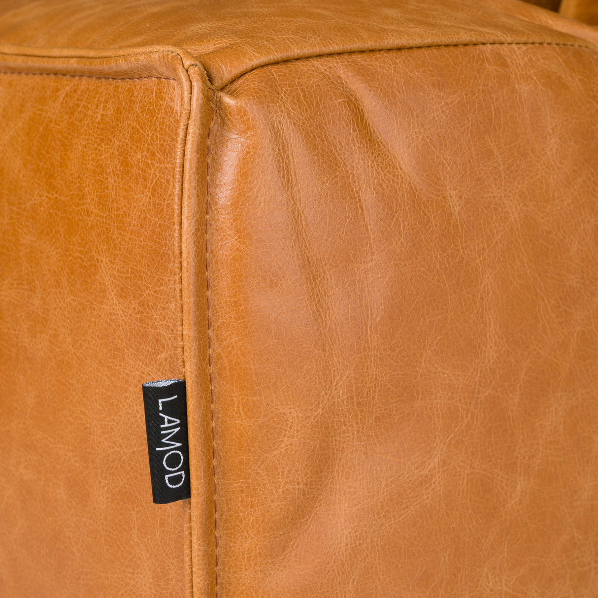 Cambria - Modern Cognac Leather Sofa - View Image 1
