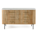 Cambridge White Marble & Mango Dresser - View Image 1