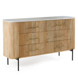 Cambridge White Marble & Mango Dresser - View Image 1