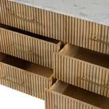 Cambridge White Marble & Mango Dresser - View Image 1