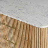 Cambridge White Marble & Mango Dresser - View Image 1