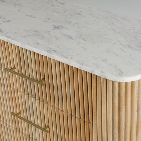 Cambridge White Marble & Mango Dresser - View Image 1
